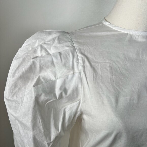 The Femm White Cora Puff Sleeve Blouse - Size XS - Picture 4 of 6